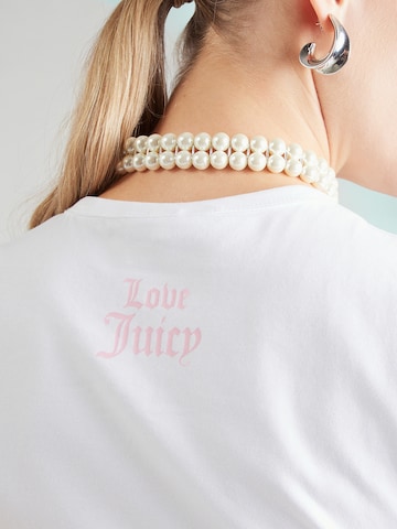 Maglietta 'I WANT CANDY' di Juicy Couture in bianco