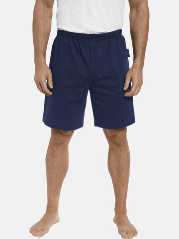 Jan Vanderstorm Pajama Pants ' Tiemu ' in Blue: front