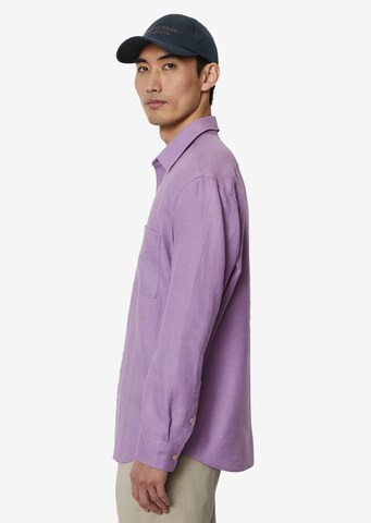 Marc O'Polo Regular fit Button Up Shirt in Purple