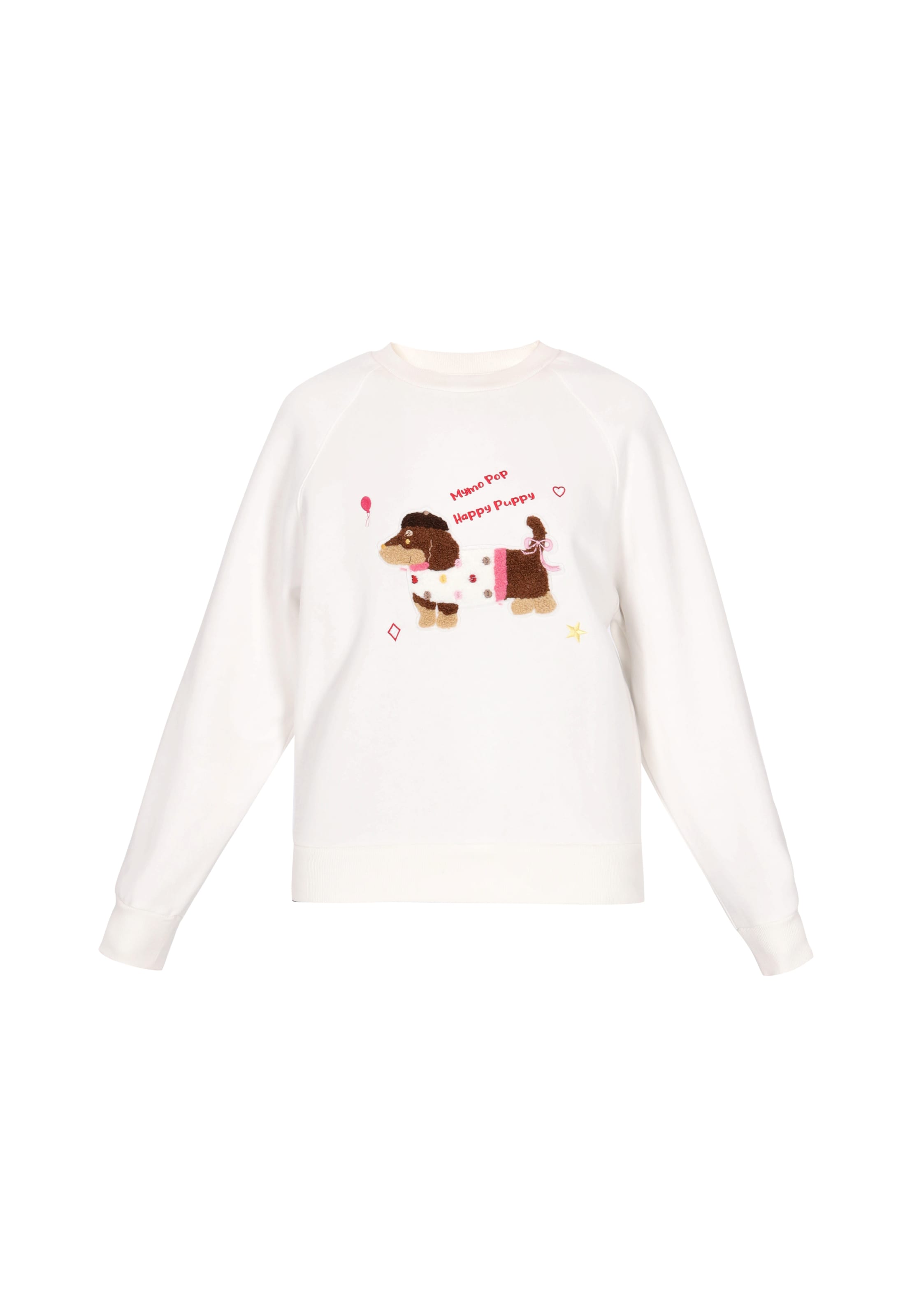 Sweat-shirt 'Pop' MYMO en blanc : devant