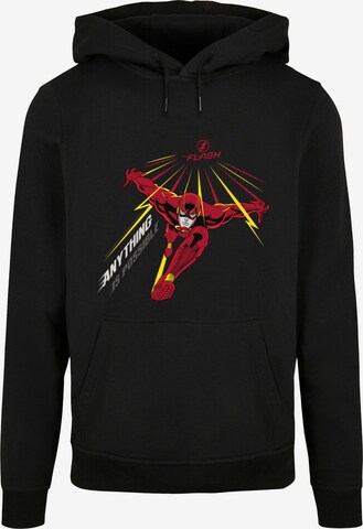 F4NT4STIC Sweatshirt 'DC Comics The Flash Anything Is Possible' in Zwart: voorkant