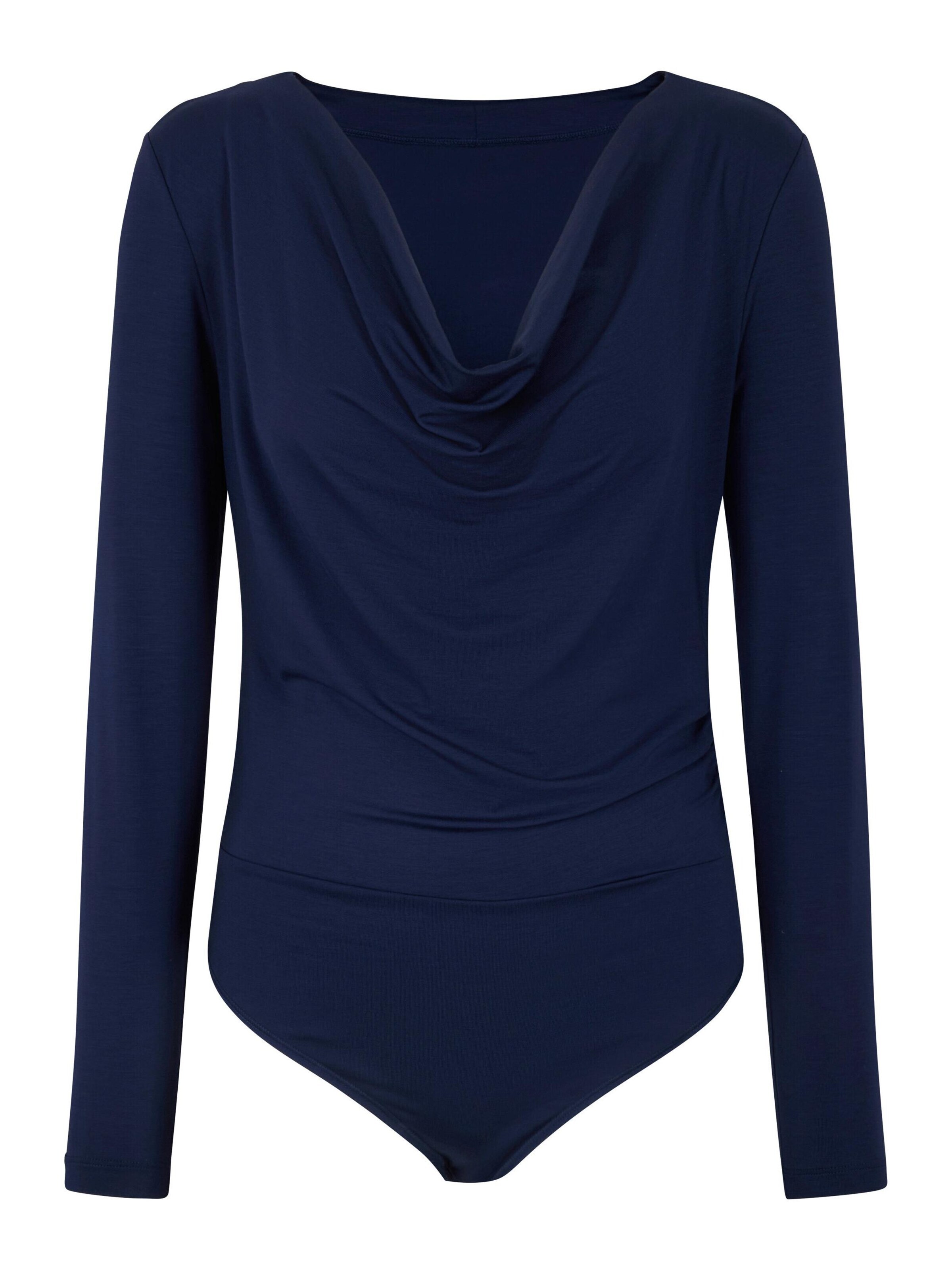FALKE Blusenbody 'Daily Drape Brief'‌‌‌ in Blau: Vorderseite