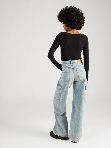 Wide leg Pantaloni eleganți 'Scout Frost' de la 7 for all mankind pe albastru