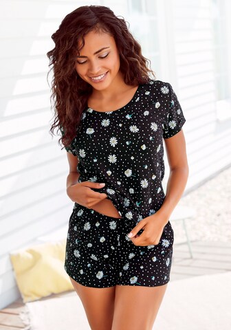 VIVANCE Pyjama 'Dreams' in Schwarz: Vorderseite