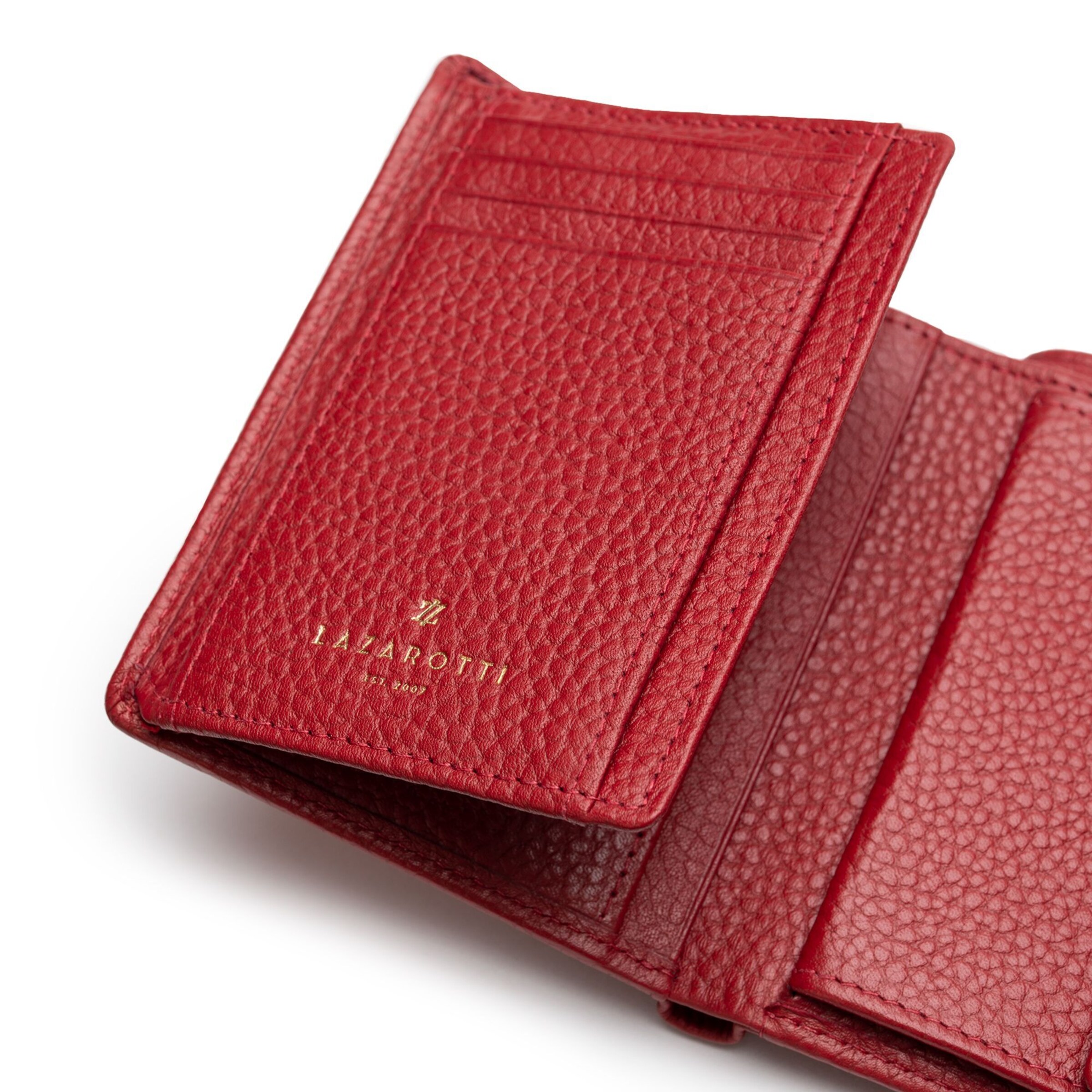 Lazarotti Wallet 'Bologna' in Red