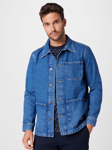 Nudie Jeans Co Between-Season Jacket 'Barney' in Blue: front