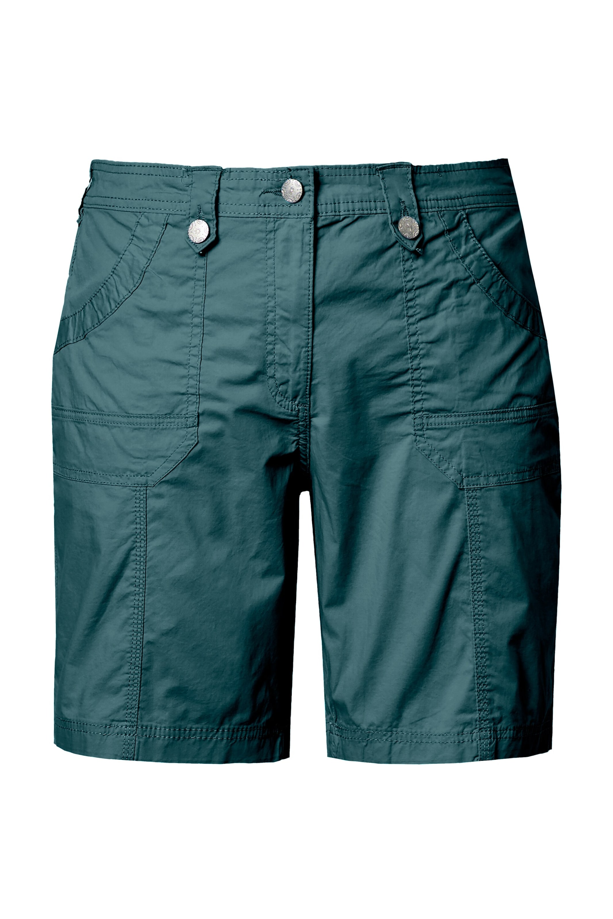 Ulla Popken Regular Broek in Groen: voorkant