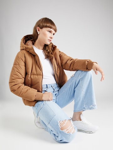 JDY Between-Season Jacket 'NEW ERICA' in Brown