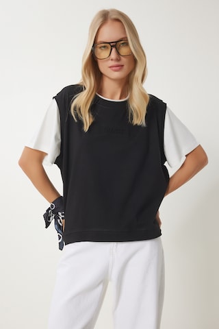 Happiness İstanbul Μπλουζάκι σε μαύρο: μπροστά