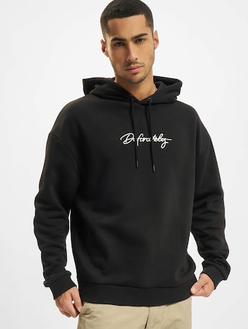 DEF Sweatshirt 'Definitely' in Black: front