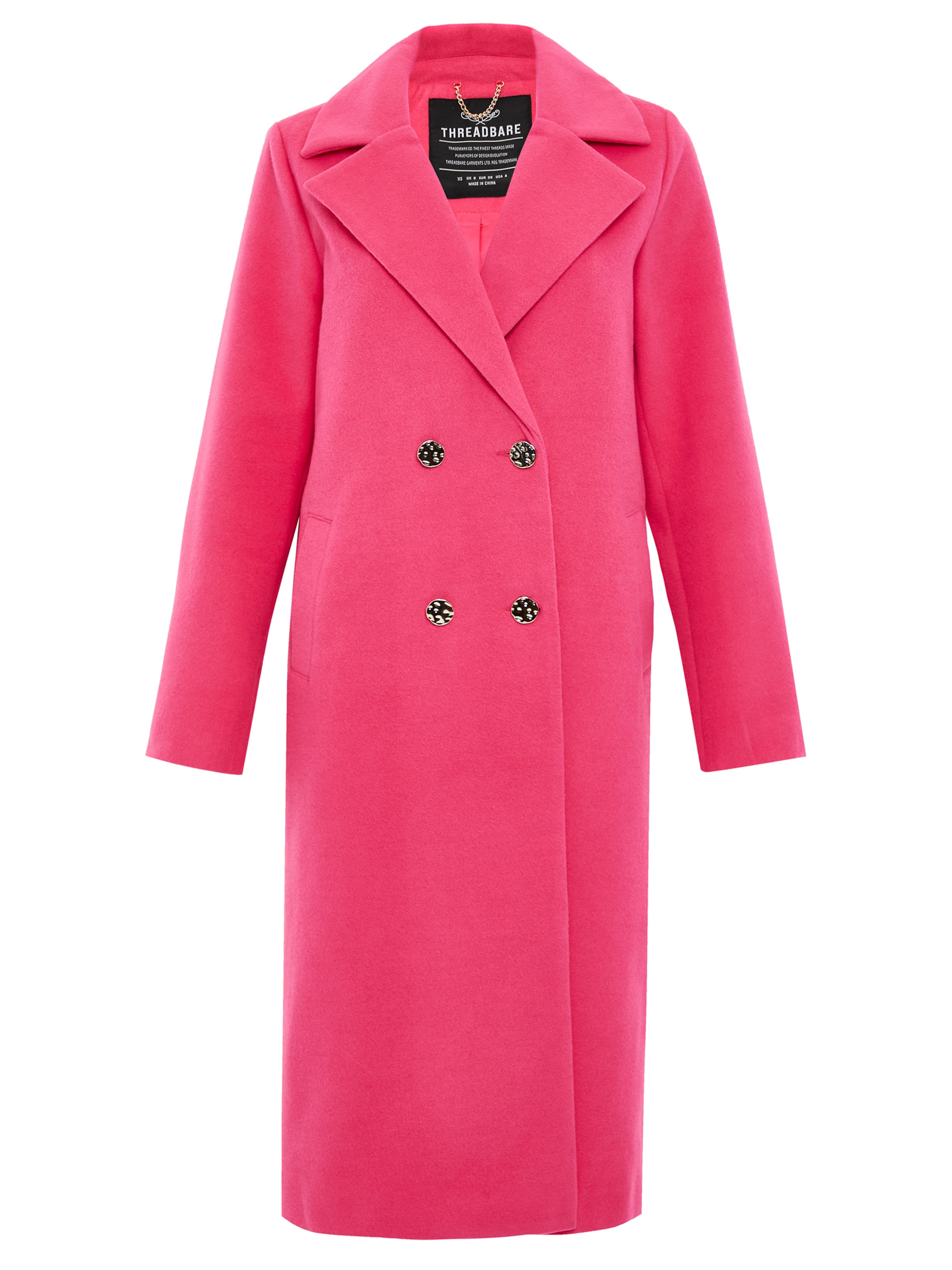 Threadbare Mantel 'Marley' in Pink: Vorderseite