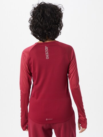 ADIDAS SPORTSWEAR Functioneel shirt 'Parley Adizero' in Rood