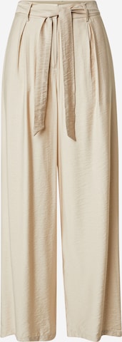 Wide leg Pantaloni cutați 'Nyla Amabella' de la MSCH COPENHAGEN pe bej: față