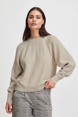 b.young Strickpullover in Beige: predná strana