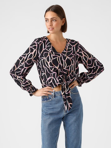 VERO MODA Blouse 'NYA' in Zwart: voorkant