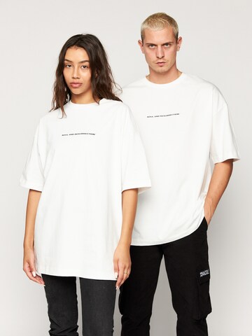 T-Shirt Multiply Apparel en blanc : devant