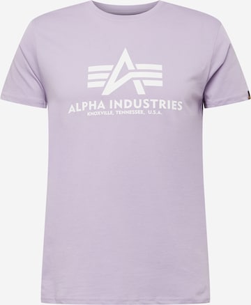 ALPHA INDUSTRIES Shirt in Purple: front