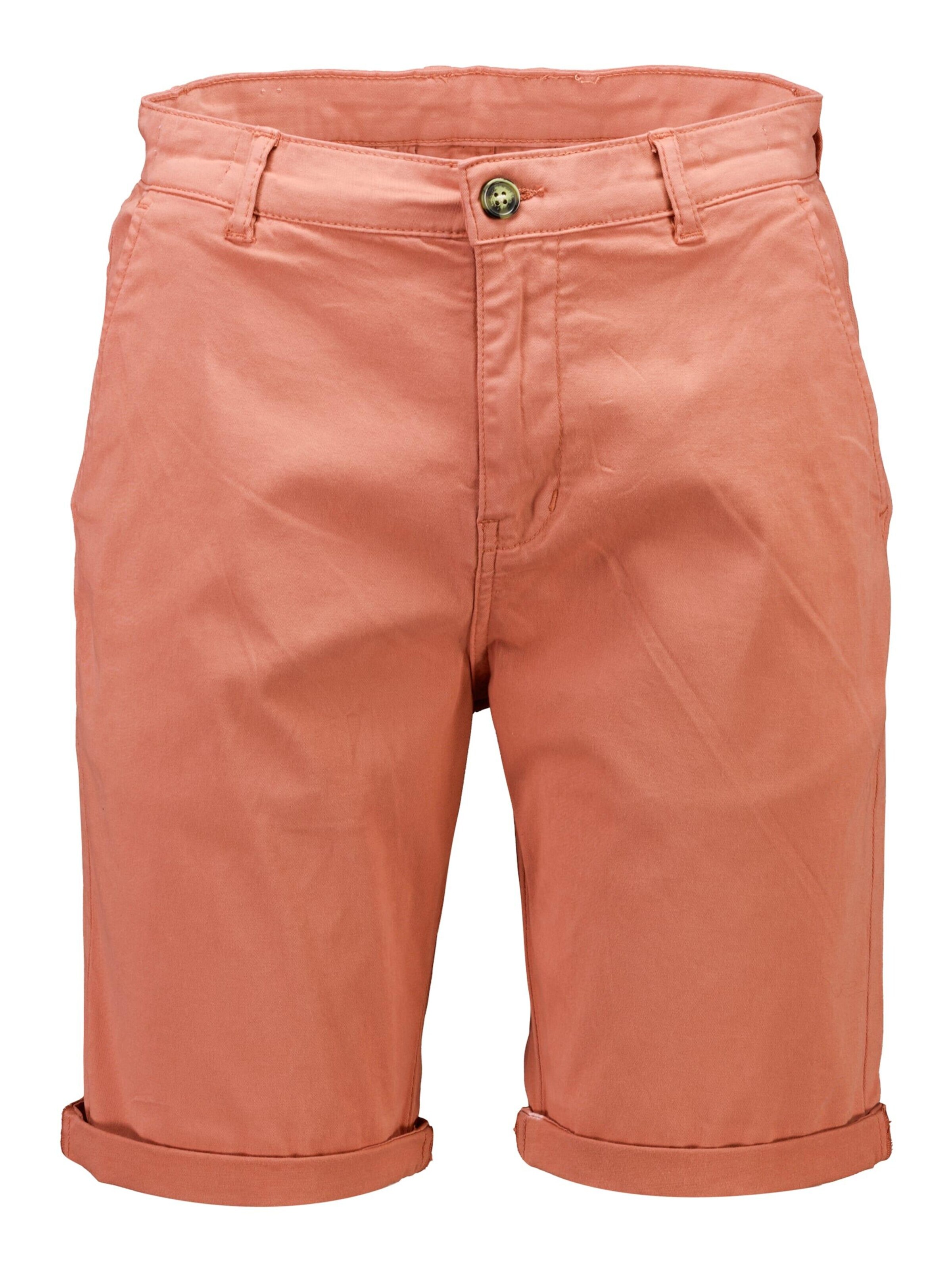 Lindbergh Regular Chino in Oranje: voorkant