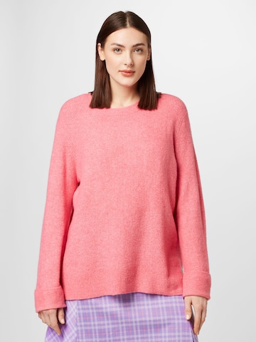 Esprit Curves Sweater in Pink: front