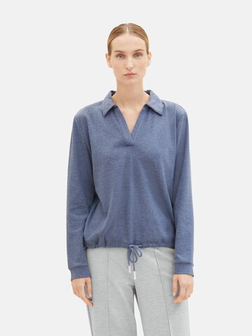 Sweat-shirt TOM TAILOR en bleu : devant