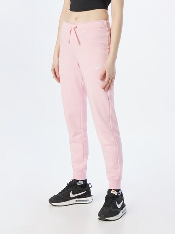 Nike Sportswear - Slimfit Calças em rosa: frente