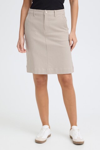 Fransa Rok 'FREna' in Beige: voorkant