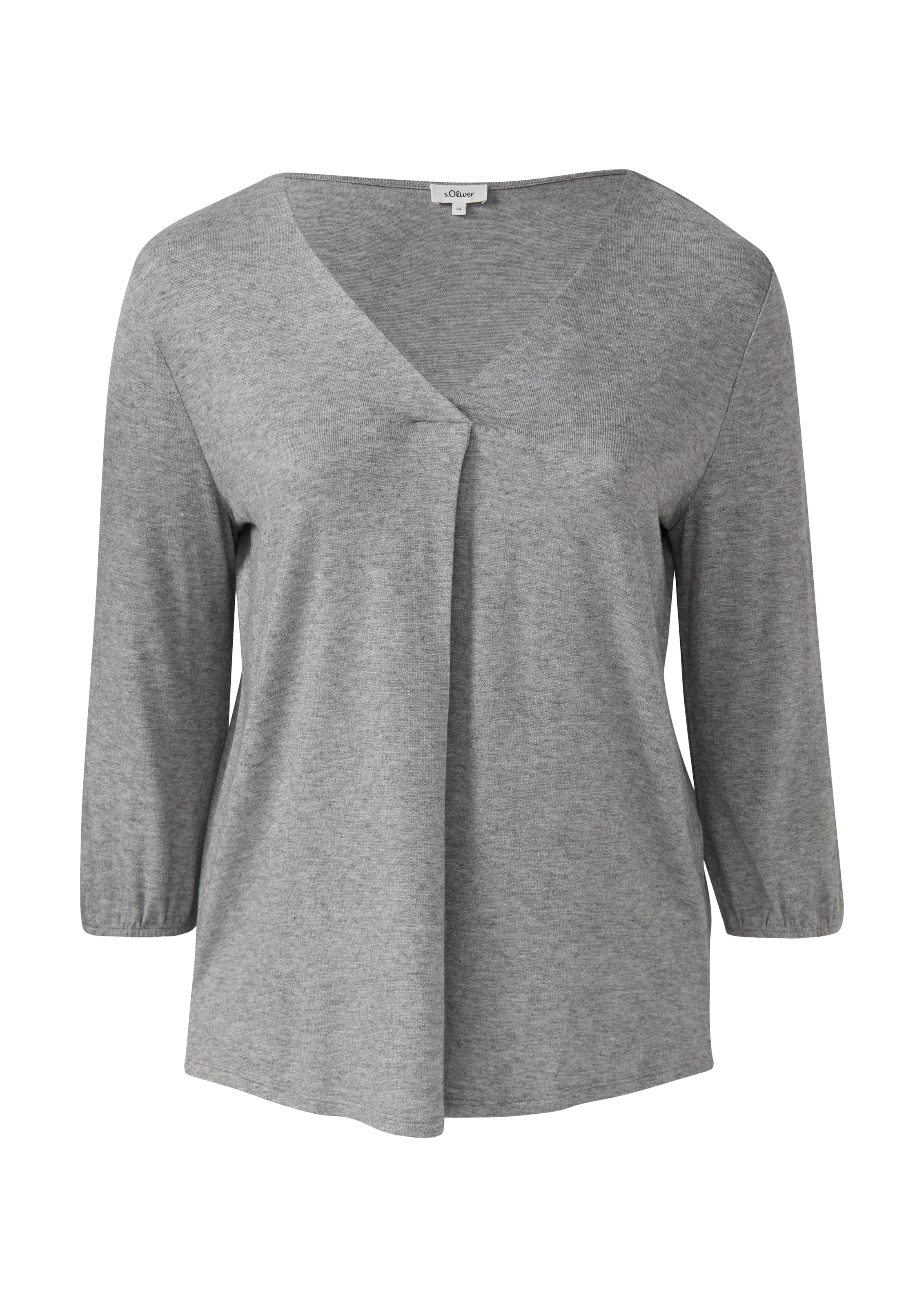 s.Oliver Red Label Plus Shirt in Grau: Vorderseite