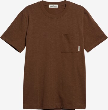 ARMEDANGELS Shirt 'BAZAAO FLAMÉ' in Brown: front