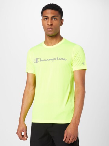 Champion Authentic Athletic Apparel - Camisa funcionais em amarelo: frente