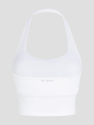 Bustier Soutien-gorge de sport 'Halter Top' YO-GAYA en blanc