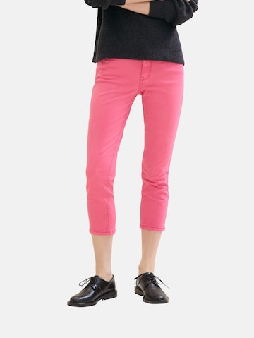 Coupe slim Jean 'Alexa' TOM TAILOR en rose : devant