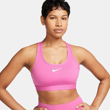 NIKE Bralette Sports Bra 'SWSH MED' in Pink