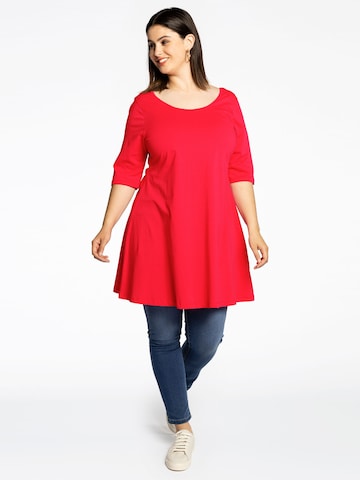 Yoek Shirt ' LIEKE ' in Rood