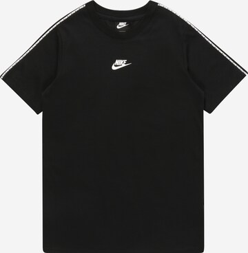 Nike Sportswear - Camiseta 'Repeat' en negro: frente