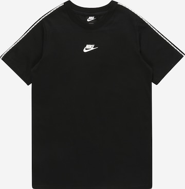 T-Shirt 'Repeat' Nike Sportswear en noir : devant