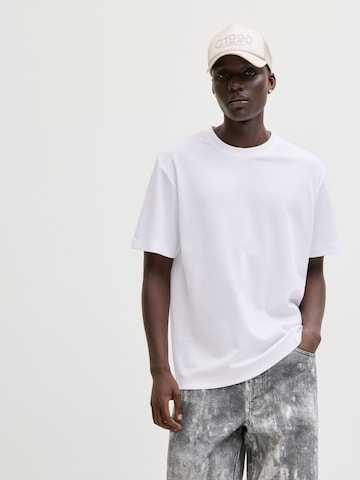 JACK & JONES T-shirt 'JCOFUSION' i vit: framsida