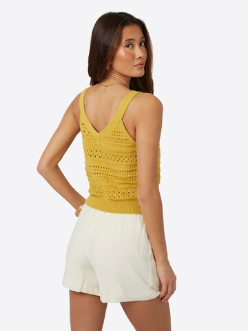 BRAVE SOUL Gebreide bodywarmer in Geel