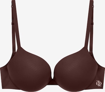 GOD SAVE QUEENS BH 'Second Skin Ultimate Push-Up Bra' in Bruin: voorkant