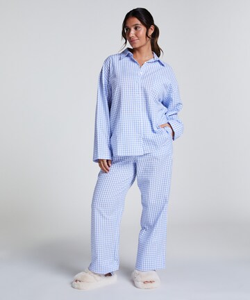 Hunkemöller Slaapshirt in Blauw: voorkant