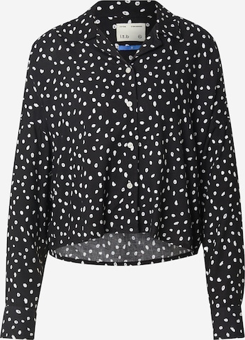 LTB Блуза 'ENIKOSE' в черно: отпред