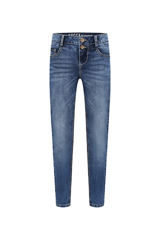 Soccx Slimfit Jeans MIRA Slim Fit in Blau: Vorderseite