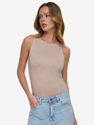 No Matter What Shirt body in Beige: voorkant