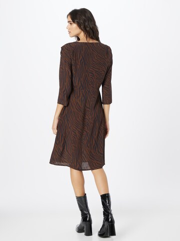 System Action Shirt Dress in Brown