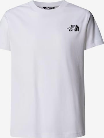 T-Shirt THE NORTH FACE en blanc : devant