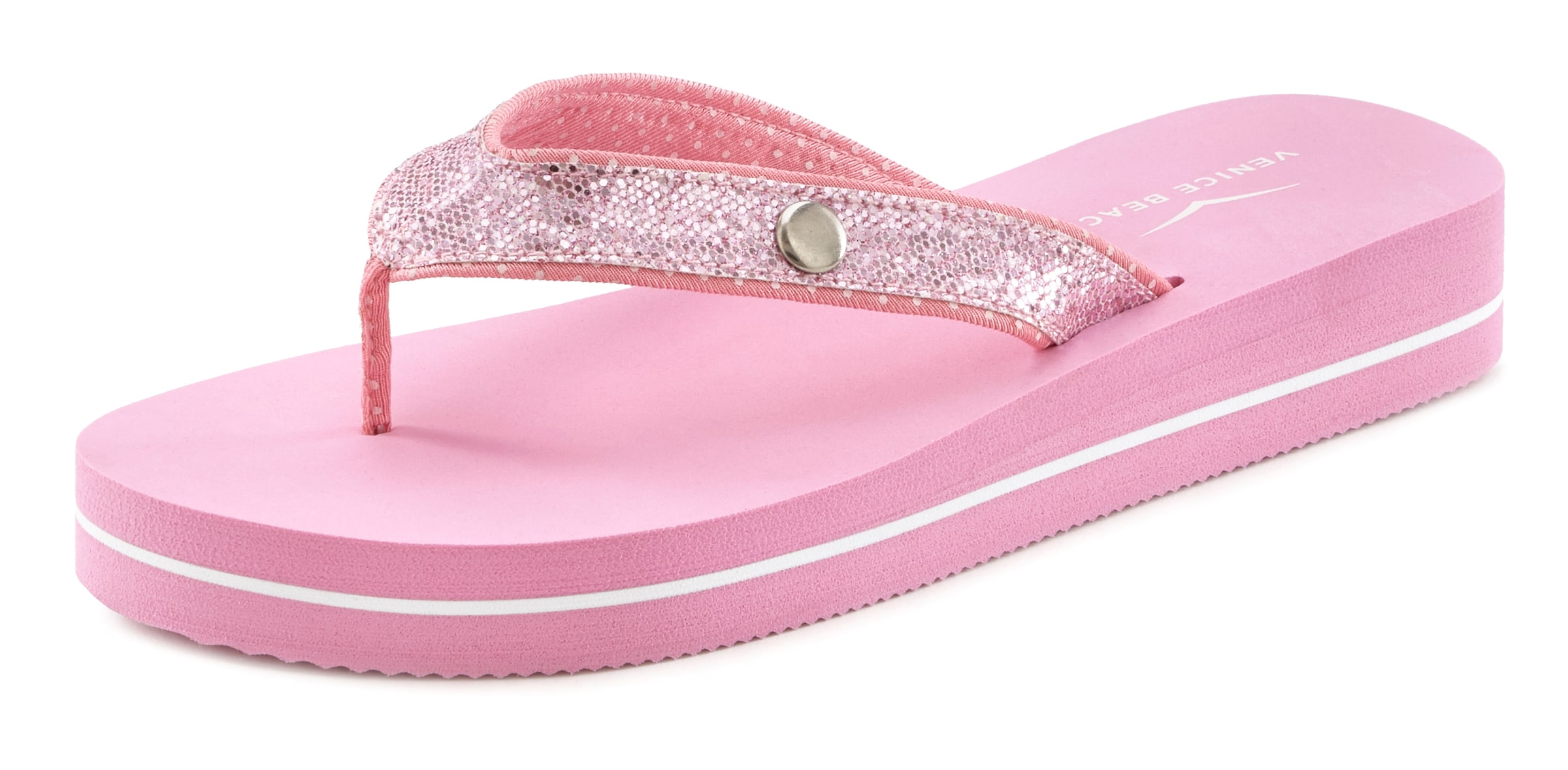 VENICE BEACH T-bar sandals in Pink: front