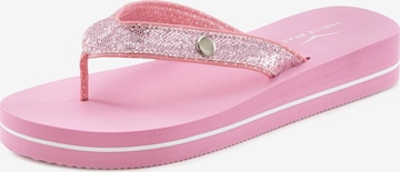 VENICE BEACH Pantolette i rosa: framsida