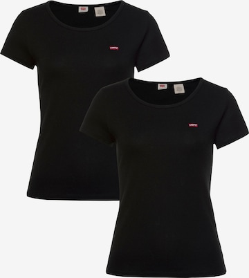 LEVI'S ® Shirt '2Pack Crewneck Tee' in Schwarz: predná strana