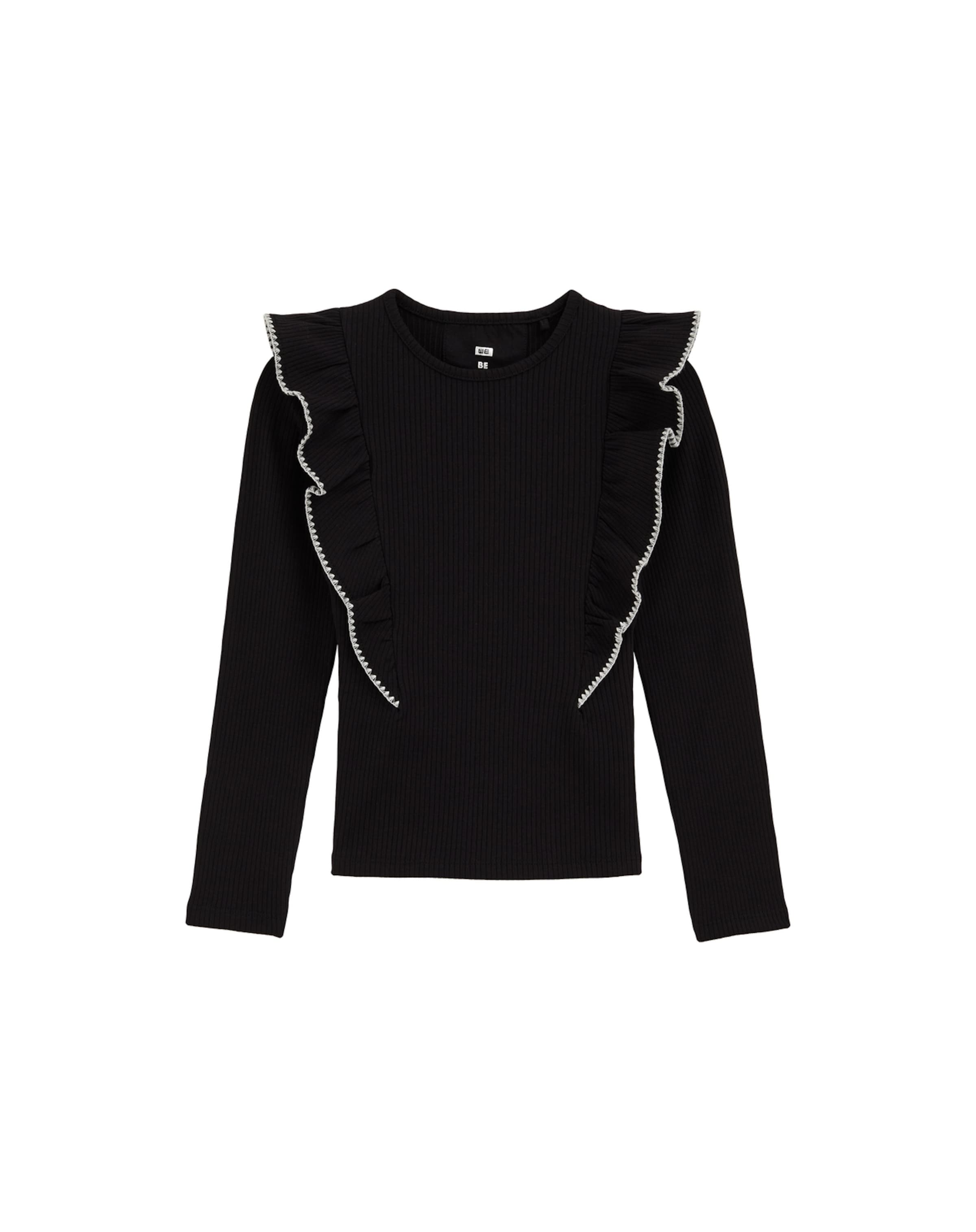 WE Fashion T-shirt i svart: framsida