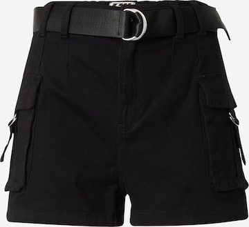 Tally Weijl - regular Pantalón cargo en negro: frente