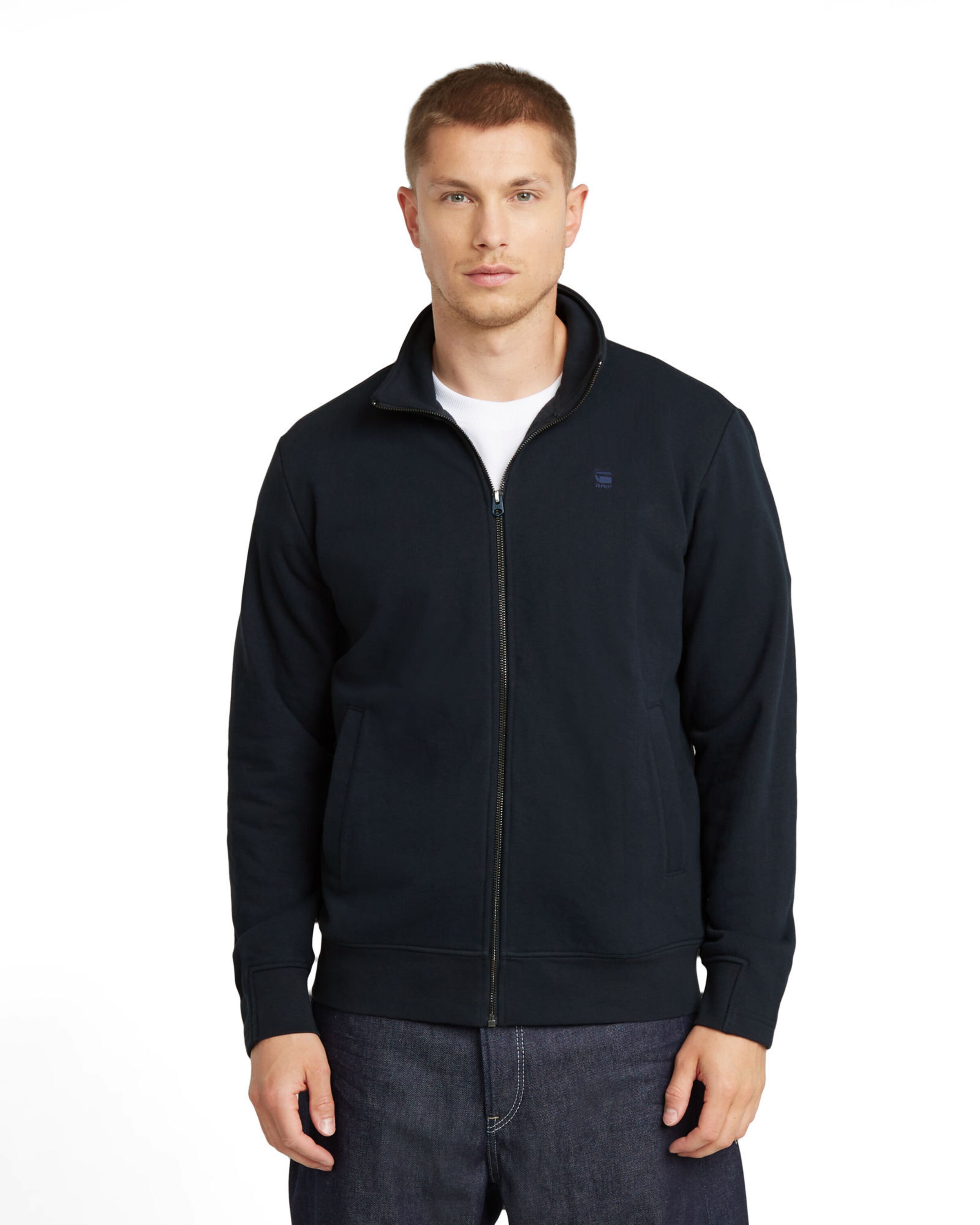 G-STAR Sweat jacket 'Nifous' in Blue: front